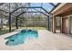 Spacious screened pool and spa with tranquil views at 19230 Climbing Aster Dr, Tampa, FL 33647