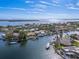 Waterfront property; bird's-eye view of house and canal at 4931 61St S Ave, St Petersburg, FL 33715