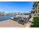 Private dock with seating area; waterfront living at 4931 61St S Ave, St Petersburg, FL 33715