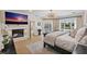 Luxurious main bedroom with fireplace and water views at 4931 61St S Ave, St Petersburg, FL 33715