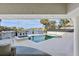 Inviting pool and spa with waterfront views at 4931 61St S Ave, St Petersburg, FL 33715