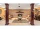 Brick fireplace with decorative mantel in a sitting area at 5105 N 45Th St, Tampa, FL 33610