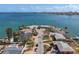 Bird's-eye view showcasing the home's waterfront location and neighborhood at 485 41St Ave, St Pete Beach, FL 33706