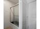 Clean shower with sliding glass door at 485 41St Ave, St Pete Beach, FL 33706