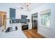 Renovated kitchen with white cabinets and quartz countertops at 215 35Th Ne Ave, St Petersburg, FL 33704