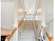 Staircase with a chair lift for accessibility at 11305 Sweet Bay Ct, Riverview, FL 33569