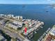 Aerial view showing home's waterfront location and surrounding area at 2691 Woodette Dr # D, Dunedin, FL 34698