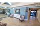 Inviting lobby area with designer furnishings, decor, and bright and airy lighting at 9415 Blind Pass Rd # 905, St Pete Beach, FL 33706