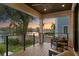 Relaxing deck overlooking the water with sunset views at 5104 Homer W Ave, Tampa, FL 33629