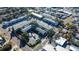 Aerial view of apartment complex with parking and surrounding streets at 1221 Drew St # E11, Clearwater, FL 33755