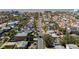 Aerial view of neighborhood with beach in the background at 275 44Th Ave, St Pete Beach, FL 33706