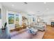 Living room with hardwood floors, stylish furniture, and natural light at 460 87Th Avenue North, St Petersburg, FL 33702