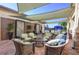 Outdoor lounge area with comfortable seating at 16233 Amethyst Key Dr, Wimauma, FL 33598