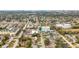 Wide aerial view of a neighborhood near the ocean at 1557 Jeffords St, Clearwater, FL 33756