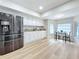 Modern kitchen with stainless steel appliances and white cabinetry at 1557 Jeffords St, Clearwater, FL 33756