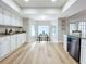 Kitchen nook with breakfast table and large window overlooking backyard at 1557 Jeffords St, Clearwater, FL 33756