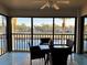 Spacious lanai with seating area offering scenic outdoor views at 4452 Weybridge St # 74, Sarasota, FL 34235