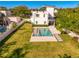 Aerial view of house with pool and backyard at 1308 W Plymouth St, Tampa, FL 33603