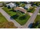 Aerial view of the house and surrounding area at 1957 Temple Ter, Clearwater, FL 33764