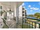 Spacious balcony with water views at 9815 Harrell Ave # 301, Treasure Island, FL 33706