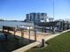 Private wooden dock with wash station and boat slip at 9815 Harrell Ave # 301, Treasure Island, FL 33706