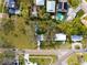 Aerial view showcasing home and lot lines at 4026 Arkansas Ne Ave, St Petersburg, FL 33703