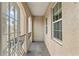 Private balcony with French doors and city views at 501 Knights Run Ave # 1217, Tampa, FL 33602