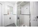 Clean bathroom with a shower and glass enclosure at 635 Hudson Ave, Tampa, FL 33606