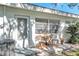 Private patio with table and chairs, great for relaxing at 11200 102Nd N Ave # 66, Seminole, FL 33778