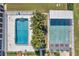Aerial view of community pool and shuffleboard courts at 11200 102Nd N Ave # 66, Seminole, FL 33778