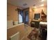 Bathroom with shower, vanity, and tiled floor at 855 Pinewood W Ter, Palm Harbor, FL 34683