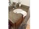 Vanity with granite countertop and oval sink at 6519 Simone Shores Cir, Apollo Beach, FL 33572