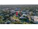 Aerial view showing home's location in a residential neighborhood at 323 30Th N Ave, St Petersburg, FL 33704