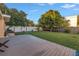 Large backyard with deck and green lawn at 323 30Th N Ave, St Petersburg, FL 33704