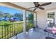 Covered patio with ceiling fan, offering a relaxing outdoor space at 323 30Th N Ave, St Petersburg, FL 33704