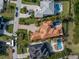 Bird's-eye view of the house and surrounding area at 158 Ramon Ne Way, St Petersburg, FL 33704