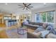 Relaxing living room with sectional sofa and access to outdoor space at 158 Ramon Ne Way, St Petersburg, FL 33704