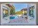 Inviting pool and spa with brick patio at 158 Ramon Ne Way, St Petersburg, FL 33704
