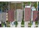 Aerial view of houses in a residential neighborhood at 1613 Prowmore Dr, Brandon, FL 33511