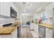 Kitchen features wood countertops and stainless steel appliances at 3407 King George Ln, Seffner, FL 33584