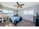 Bright bedroom with a double bed and large windows at 4051 30Th N Ave, St Petersburg, FL 33713