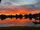 Beautiful sunset reflected in the lake at 9107 Lingrove Rd, Weeki Wachee, FL 34613