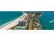 Aerial view of beachfront property and resort at 1390 Gulf Blvd # Ph-1, Clearwater Beach, FL 33767