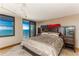 King bed in bedroom with stunning ocean view at 1390 Gulf Blvd # Ph-1, Clearwater Beach, FL 33767