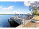 Private dock with lift and seating area at 152 Carlyle Dr, Palm Harbor, FL 34683