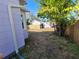 Large backyard with wooden fence and shed at 3631 4Th N Ave, St Petersburg, FL 33713