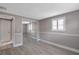 Bedroom with mirrored closet doors and hardwood floors at 4915 Bay Ne St # 123, St Petersburg, FL 33703