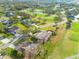 Aerial view showcasing the home's location in a peaceful golf course community at 435 Palmdale Dr, Oldsmar, FL 34677