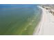 Aerial view of beach and coastline at 4950 Gulf Blvd # 206, St Pete Beach, FL 33706