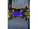 Picturesque view of a lighted bridge over a lake at night at 5205 Covesound Way, Apollo Beach, FL 33572